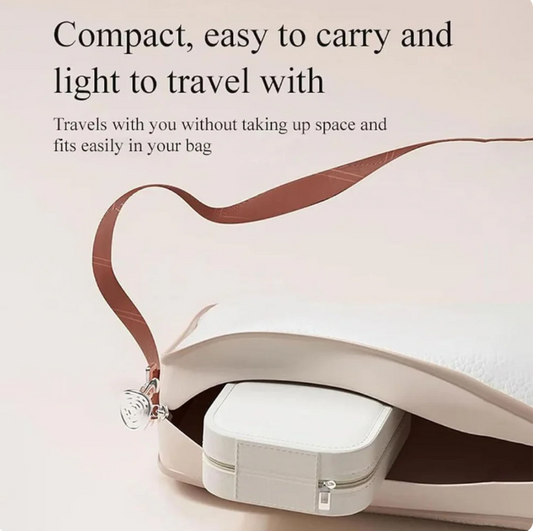 Compact Makeup Vanity With LED Mirror