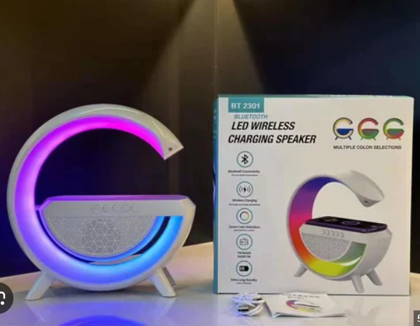 Wireless Charging Atmosphere Lamp with Bluetooth Speaker